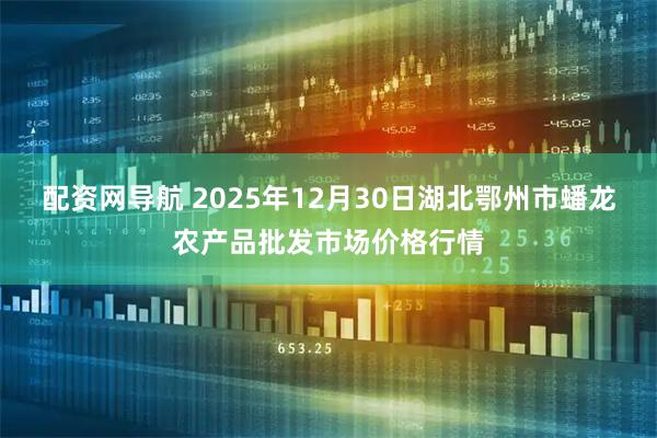 配资网导航 2025年12月30日湖北鄂州市蟠龙农产品批发市场价格行情